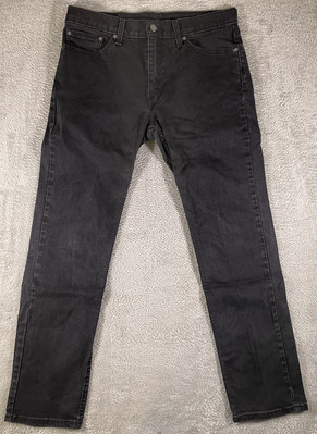 Levis 511 Jeans Mens Size 32x30 Slim Fit Straight Leg Dark Wash Black Denim