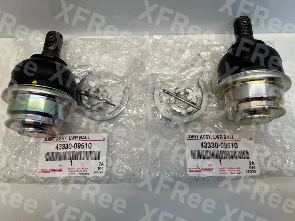 Juego de rótula inferior delantera derecha y izquierda genuina Toyota Hilux Tacoma 43330-09510×2 OEM Foto 4 de 4