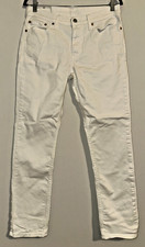 Mens Levis White Jeans Size 32x32 W32 L32 - 511 Slim Strauss Skinny Preowned EUC
