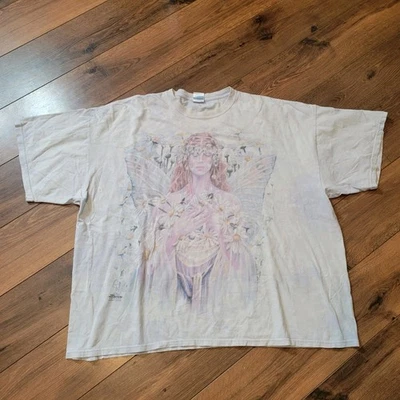 Camiseta gráfica The Mountain 2001 Sheila Wolk Fairy Daisy Flowers talla 3X 1A - Imagen 1 de 4