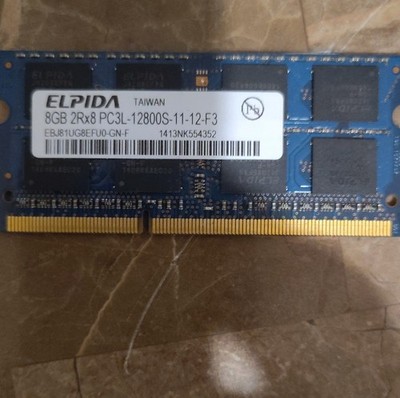 Elpida 8GB DDR3 SO-DIMM PC3L-12800S RAM EBJ81UG8EFU0-GN-F 204-Pin