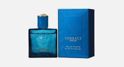 Versace Eros By Versace 0.17oz./5ml Edt Mini Splash For Men New In Box