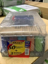 Bic Lighters  Classic Large 50+3 each tray.  6 tray 318 pcs total in case