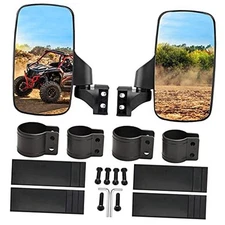  Upgraded Adjustable Pair Set 1.75 or 2inch Roll Bar Cage, UTV Side Mirror
