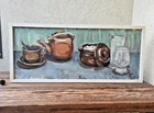 Vintage Swedish Still Life Painting, 1971