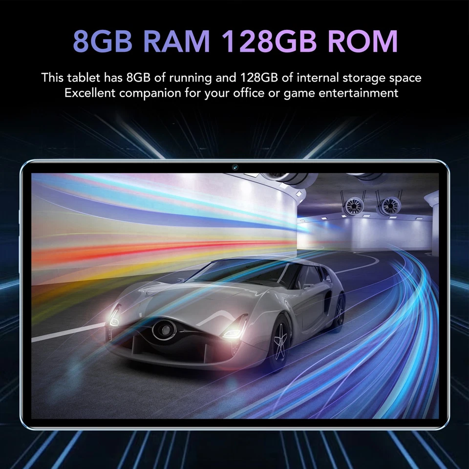 Tablet PC 10.1in 7000mAh 8GB RAM 128GB ROM 8MP Front 16MP Rear 1920x1200 IPS Blu - Image 4 of 4