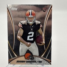 2014 Topps Mega Chrome Rookies #2 Johnny Manziel Rookie RC Card. rookie card picture