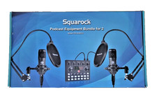 Squarock Podcast Equipment Bundle for 2 - Model SR-AV803-2