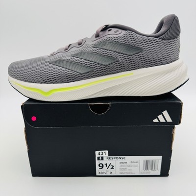 adidas Response Pace Runner IH6094 Gray Chartreuse detail Men s Size 9.5 NEW