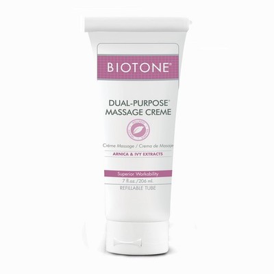 BIOTONE Dual-Purpose Massage Crème with Arnica and Ivy 7 Fl Oz (Pack of 1)