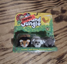 POUND JUNGLE 1997 NEW IN BOX LION POLAR BEAR KOALA BEAR MINI PLUSH GALOOB NIB