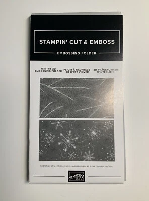 Stampin' Up! WINTRY 3D Holiday Embossing Folder - Brand New