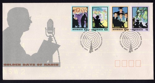 1991 Australia - Golden Days of Radio FDC - Sydney 2000 Pmk