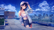 Landscape anime girls pictureinpicture abstract Custom Gaming Mat Desk