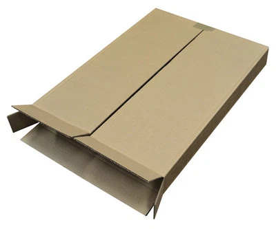 EUROPA INDUSTRIES A2 A3 Cardboard Postal Boxes Corrugated Mailers 5 Panel Wraps Single Wall Brown