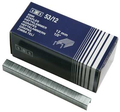 SBS  Tackerklammern Typ 53/ 12mm 5.000 Stk. Heftklammern Handtackerklammern