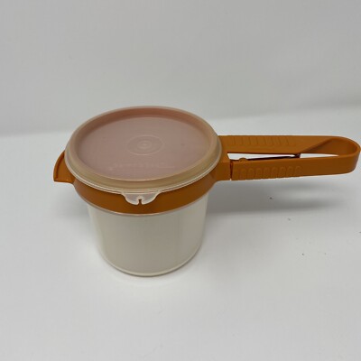 Tupperware VTG Sift It Hand Held Sifter orange
