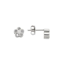ENERGETIX Bingen * Ohrstecker Blüte m. Swarovski * Magnetschmuck #BeMyValentin