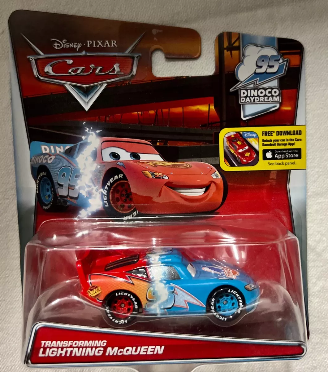  Disney Pixar Cars Diecast, Transforming Lightning McQueen :  Toys & Games