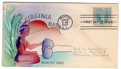 #796 Virginia Dare 1937 FDC - Planty #84 Risko | eBay