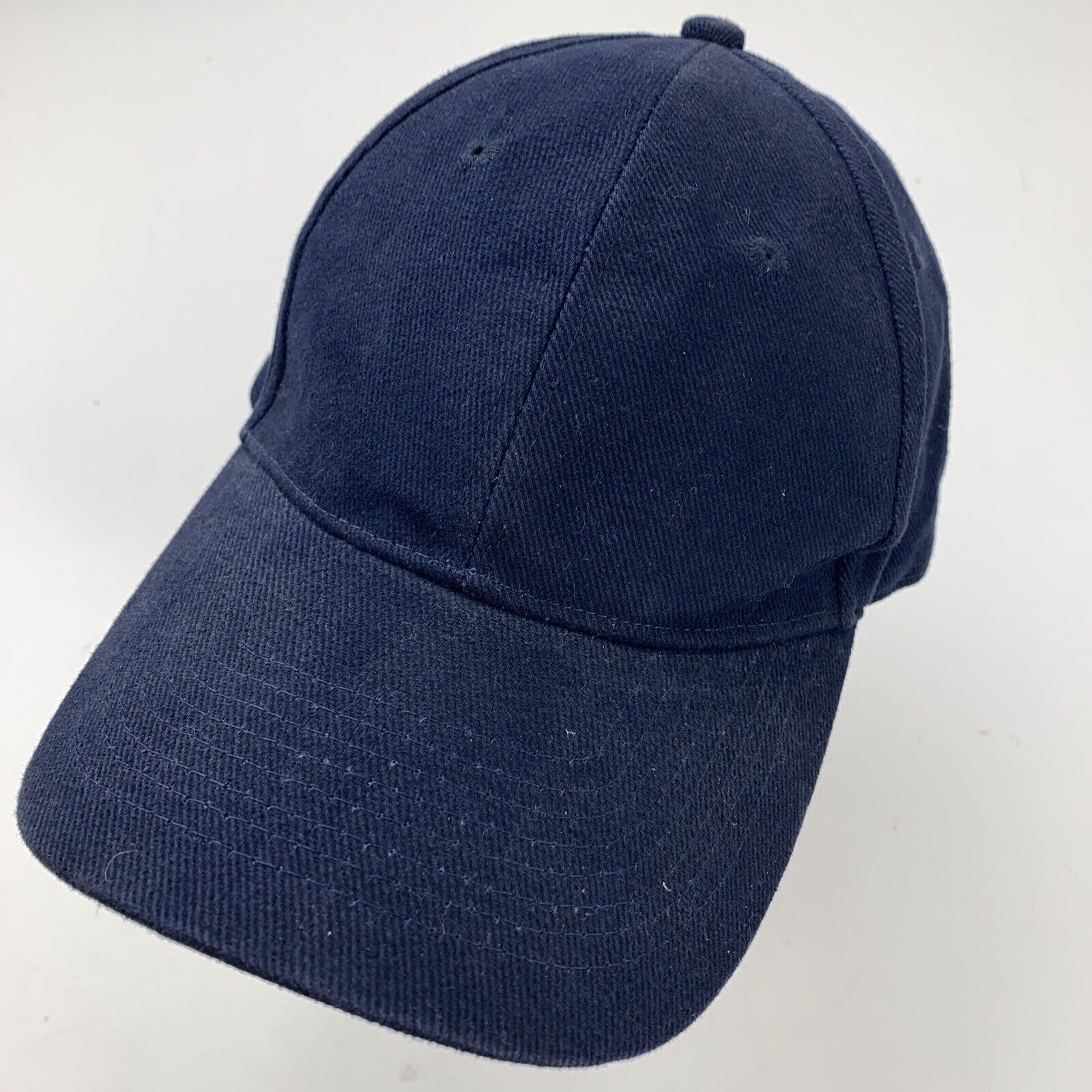 Basic Editions Blank Blue Ball Cap Hat Adjustable… - image 2