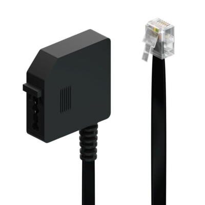 Telefon Adapter RJ11 Stecker auf TAE-F Buchse Telefon Kabel Adapter Stecker