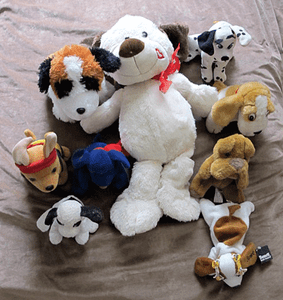 small stuffed dogs