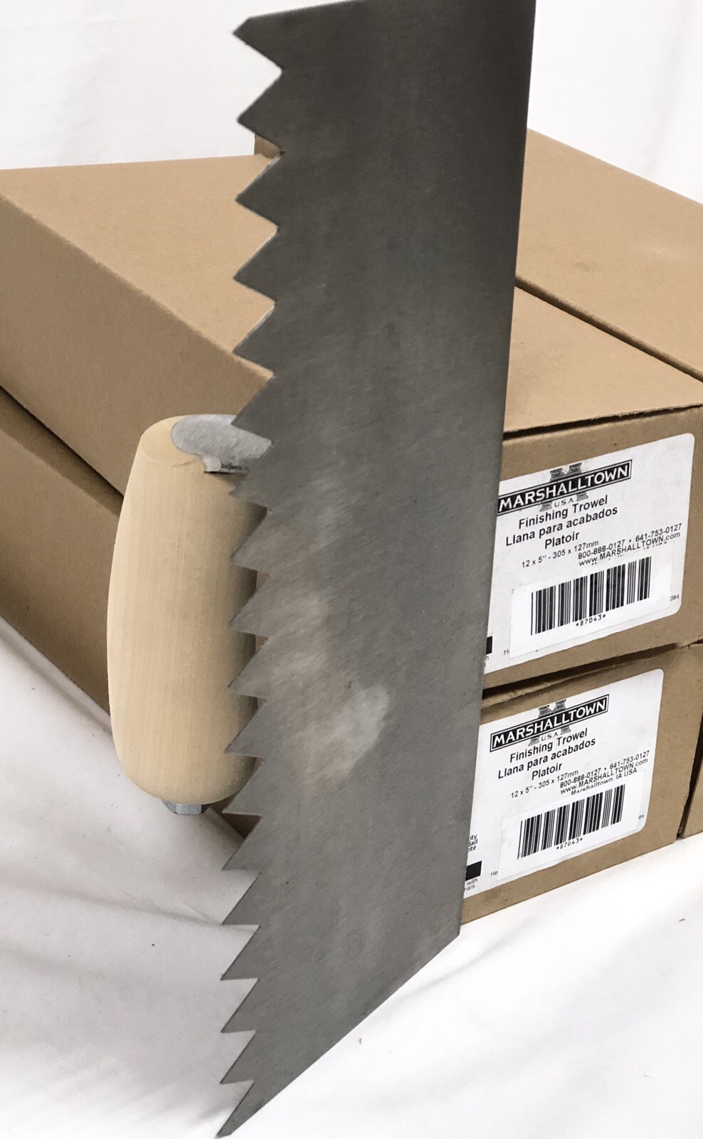 Marshalltown MXS7 Plasterers Finishing Trowel Wooden Handle 12 X 5in - View #5