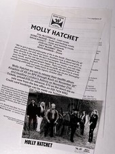 Molly Hatchet Pressemitteilung Und Foto Original Work Hard Promo Oktober 2000