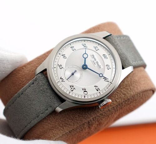 MERKUR Men Fashion Watch 38mm Manual Winding Mechanical Wristwatch White Dial - Picture 1 of 2