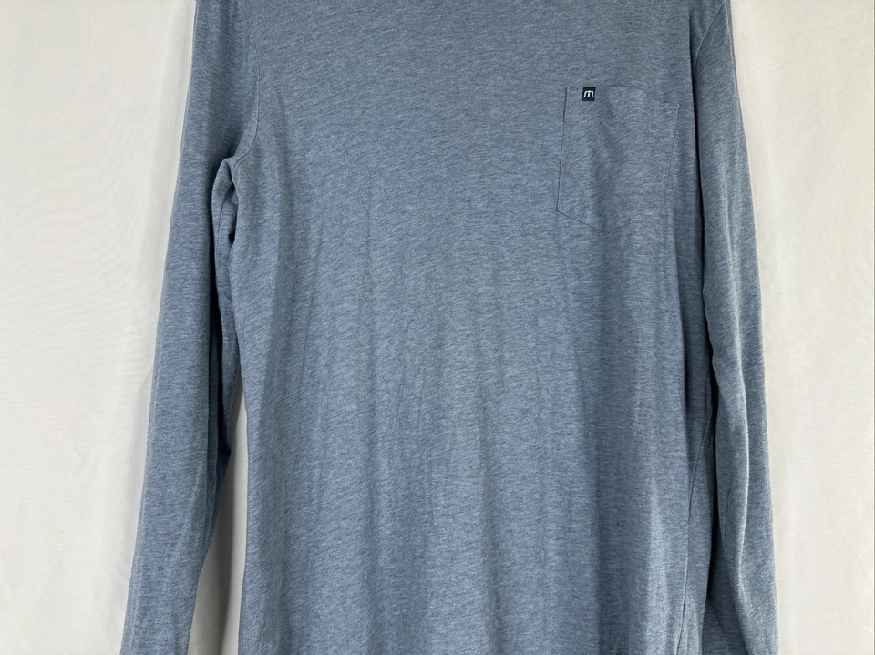 Camiseta Travis Mathew Manga Larga Para Hombre Talla M Azul Palmeras Golf Playa Foto 3 de 4