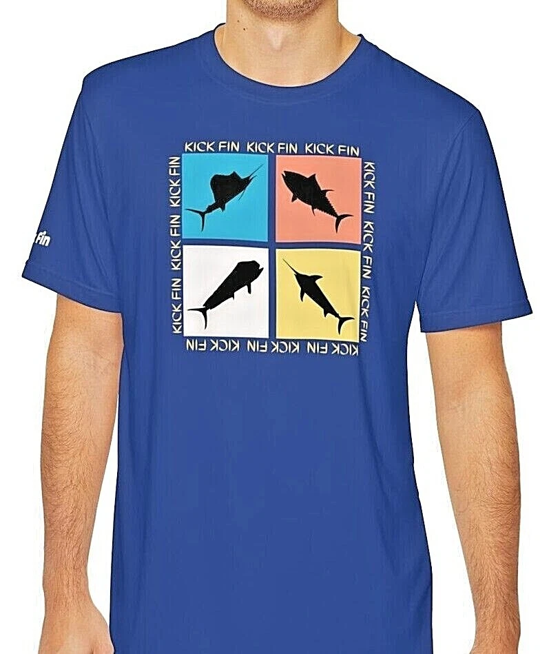 Lightweight Moisture Wicking Short Sleeve Fishing T-Shirt By Kick Fin Sportswear