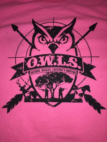 Womens Neon Pink O.W.L.S Cool Graphic T 