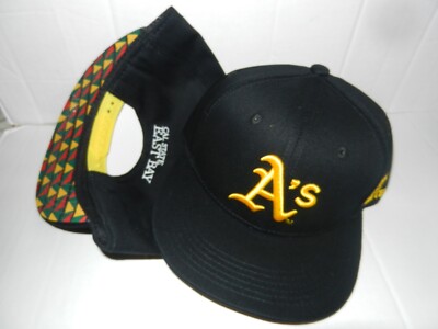 Oakland A’s Black Yellow Baseball Cap 2022 SGA Snapback Hat Black Lives  Matter