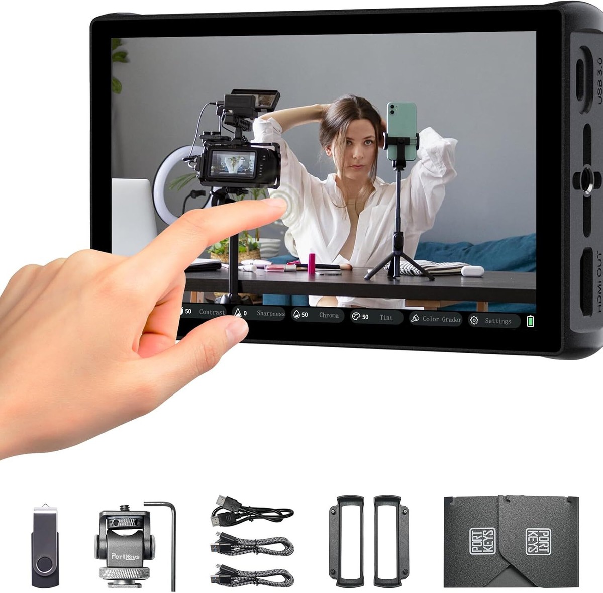 Portkeys PT5 III 5.4 Inch 4K30P HDMI 3D-LUT Touch-Screen Camera