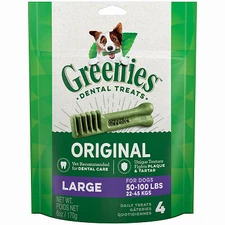 Greenies 10294 Dental Chew Treats, 4-Ct. Large - Quantity 1