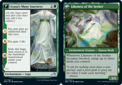 Kamigawa, Neon Destiny - Azusa's Many Journeys // Likeness of the Seeker - Foil