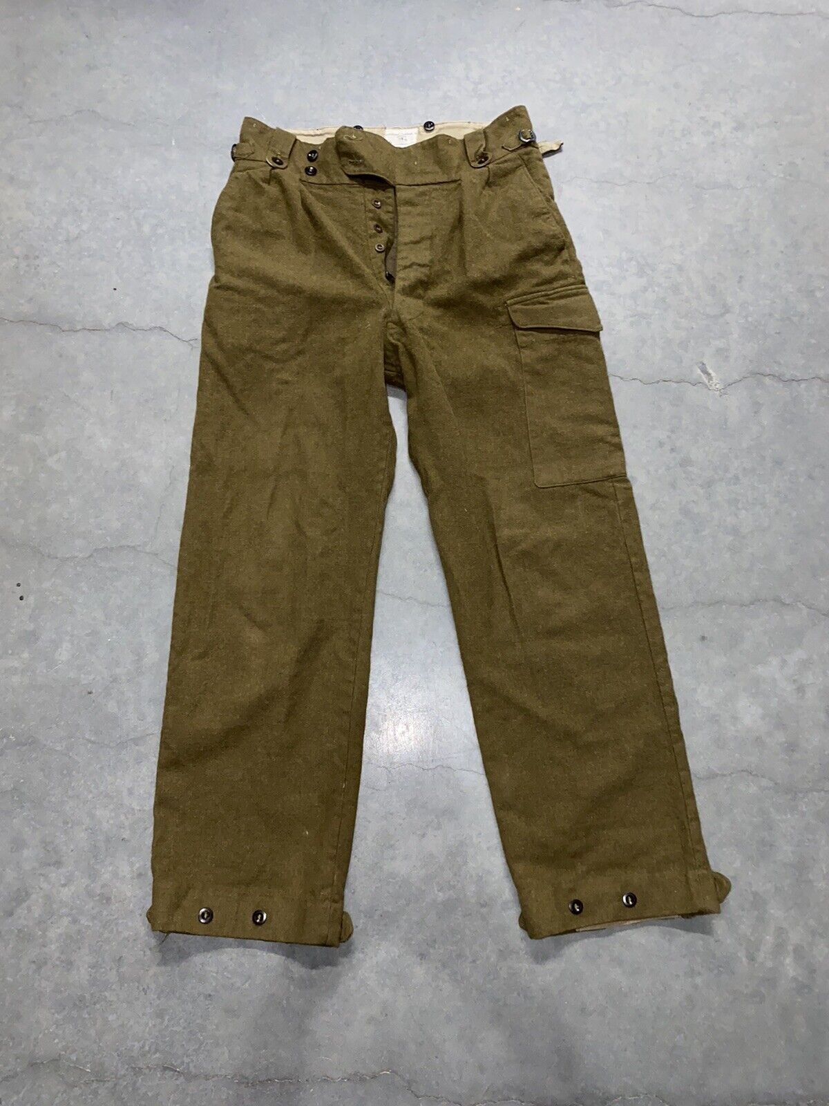 1952 Wool Military Pants - Gem