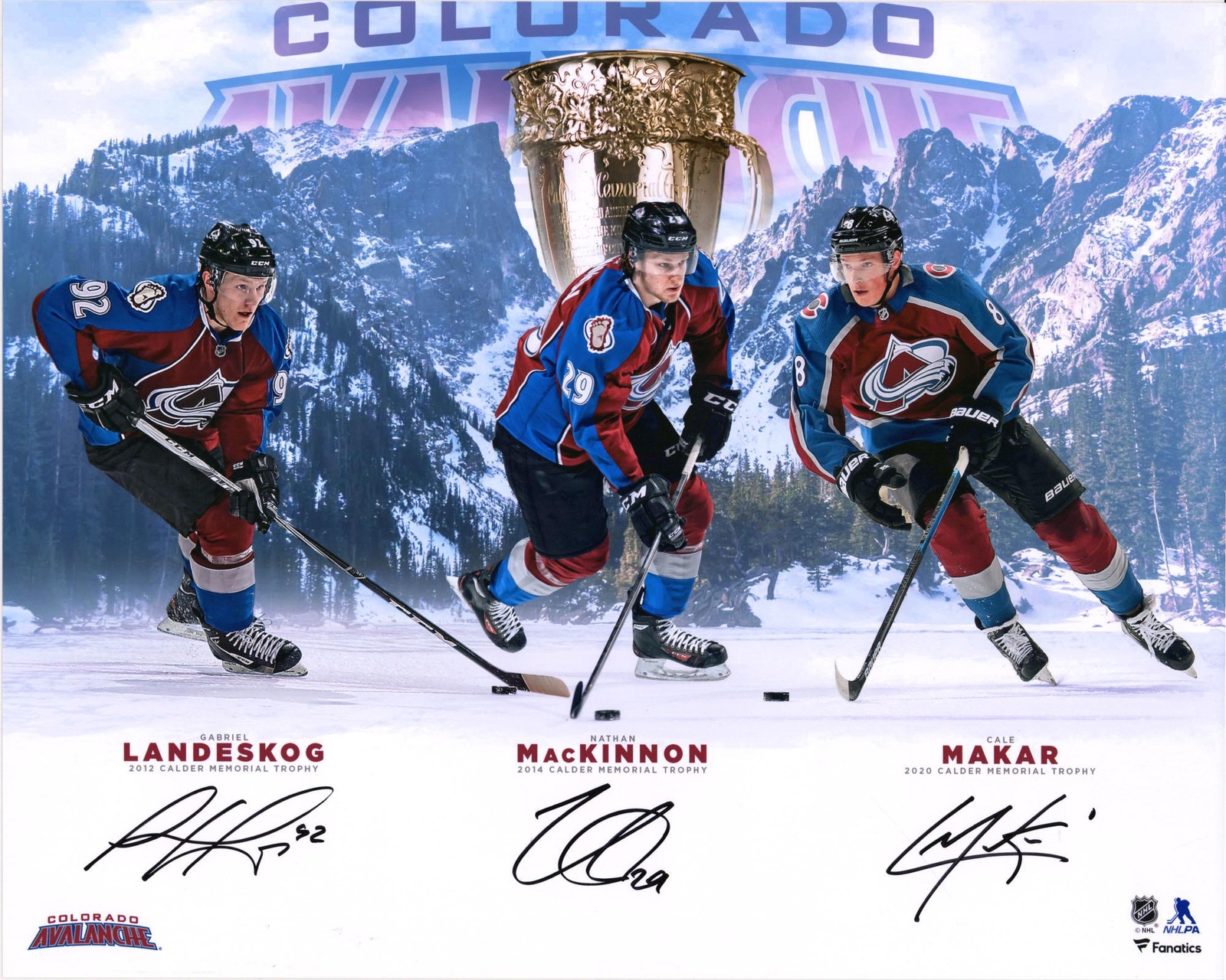 Signed Nathan MacKinnon Avalanche 16x20 Photo eBay