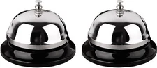 2 Pack Desk Call Bells for Hotels Schools Restaurants Reception Areas