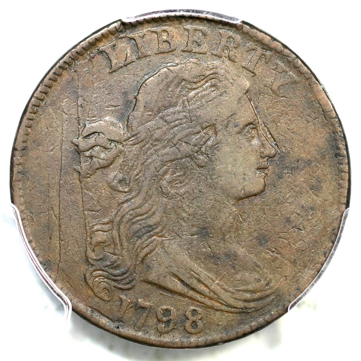 1798 S-159 R-3 PCGS VF 25 Draped Bust Large Cent Coin 1c | eBay