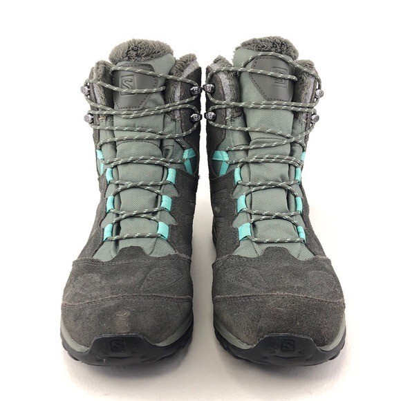 Stivali da trekking Salomon Ellipse invernali GTX da donna taglia 9 EUR 41 1 3 Castor Beluga