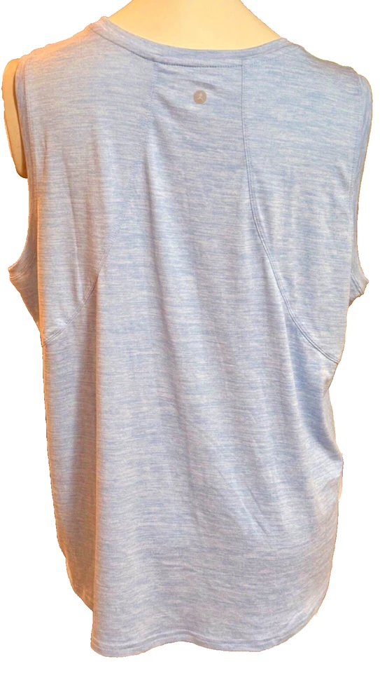 Camiseta deportiva Danskin para mujer azul claro jaspeado talla XL Foto 2 de 4