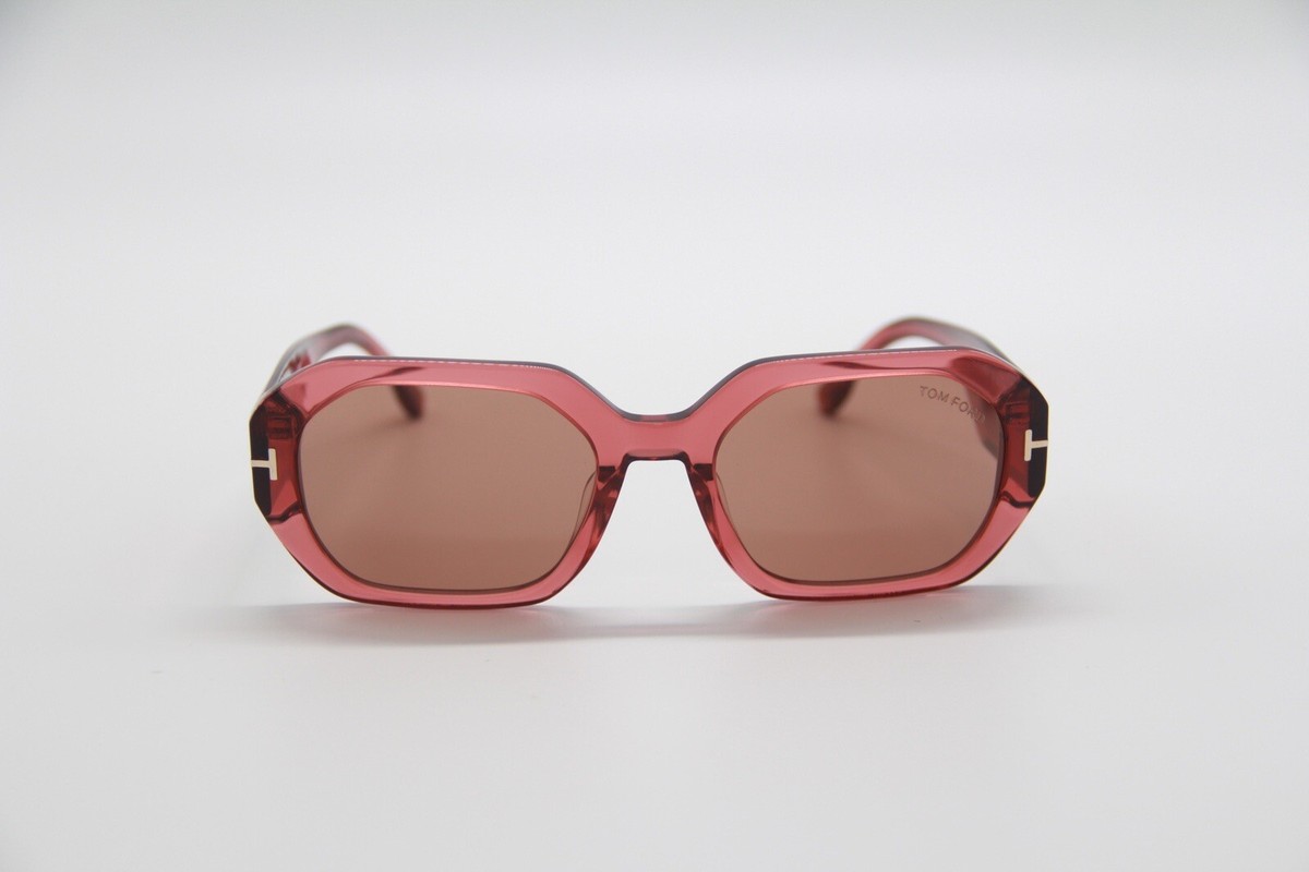 NEW TOM FORD WOMEN PINK SUNGLASSES TOM FORD VERONIQUE-02 TF917 72E  FT0917/S Tom Ford FT0917 VERONIQUE-02 w kolorze Różowy Przezroczysty  main image 3