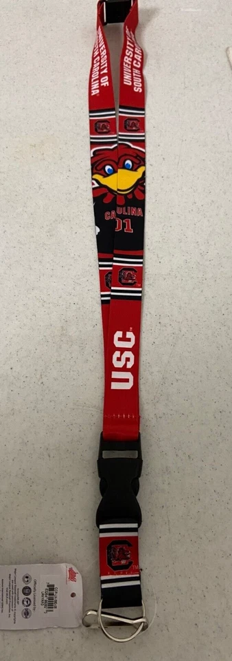 Llavero South Carolina Gamecocks NCAA Mascota Breakaway Lanyard Foto 2 de 4
