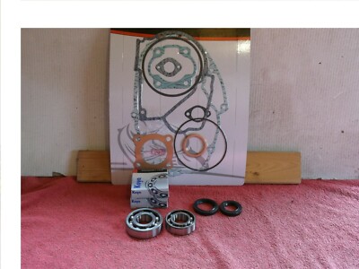 Kawasaki KE100B '82-'01 Engine rebuild kit.Mains,Crank seals & gasket set