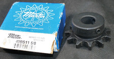 One Martin 40BS11 5/8 Bored to Size Sprocket 5/8"ID 40 Chain 1/2" Pitch NEW
