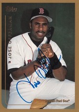 JOSE OFFERMAN SIGNED AUTO'D 1999 TOPPS CARD #403 BOSTON RED SOX DODGERS ROYALS