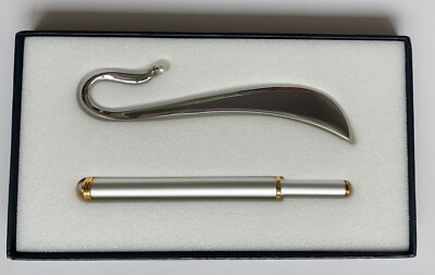 Mikimoto International Japan Pearl Ball Point Pen & Bookmark Set