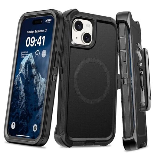 for iphone 15 case & iphone 14 case & iphone 13 Case Defender with Magsafe, 3-image